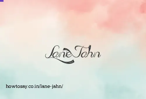 Lane Jahn
