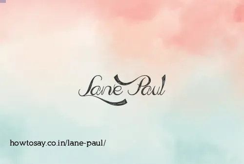 Lane Paul