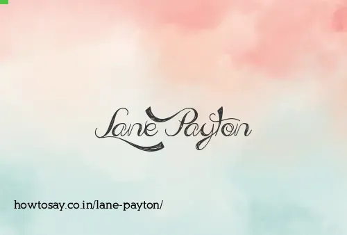 Lane Payton