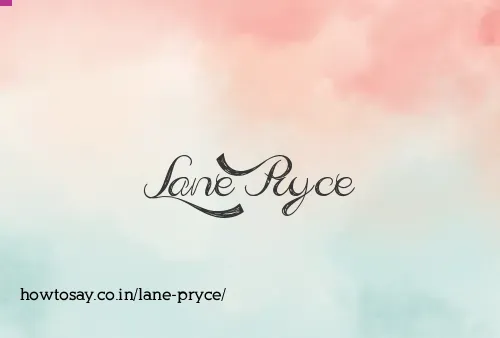 Lane Pryce