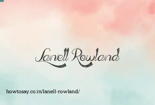 Lanell Rowland