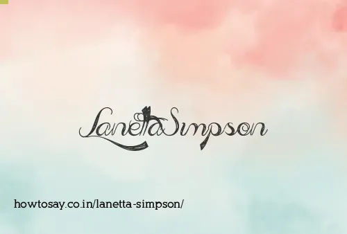 Lanetta Simpson