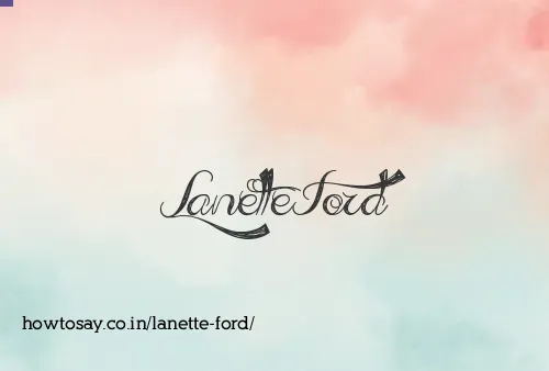 Lanette Ford