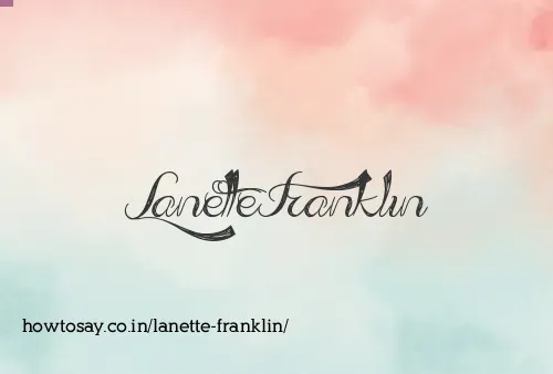 Lanette Franklin