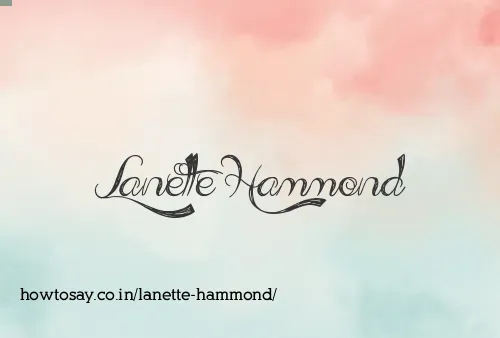 Lanette Hammond