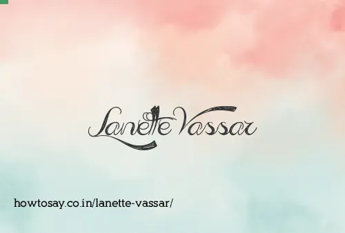 Lanette Vassar