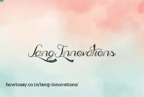Lang Innovations