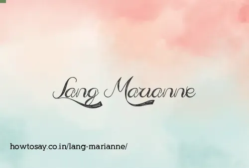 Lang Marianne