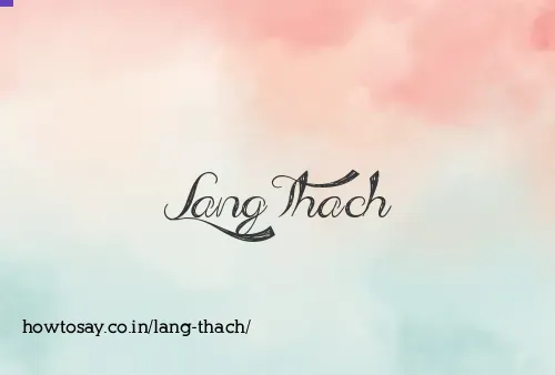 Lang Thach