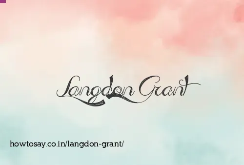 Langdon Grant