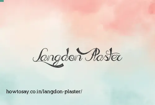 Langdon Plaster