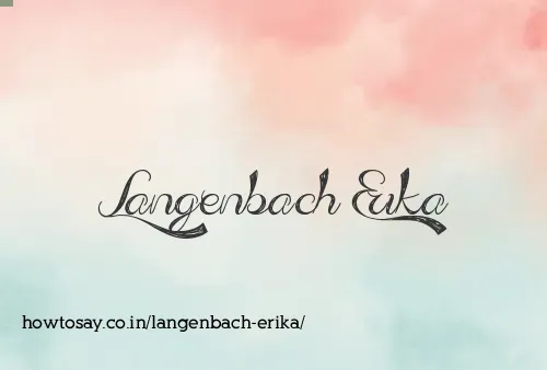 Langenbach Erika