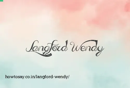 Langford Wendy