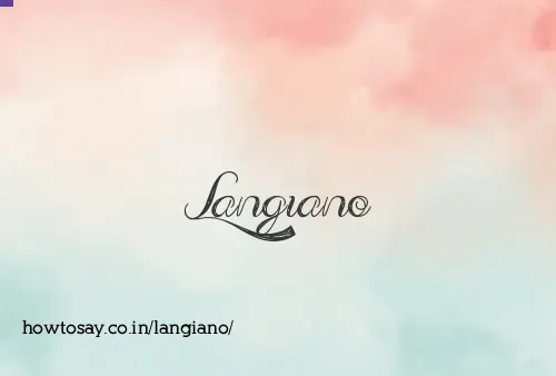 Langiano