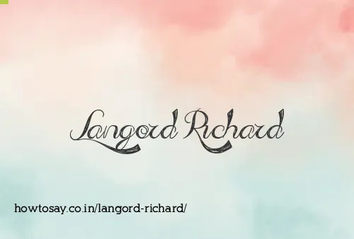 Langord Richard