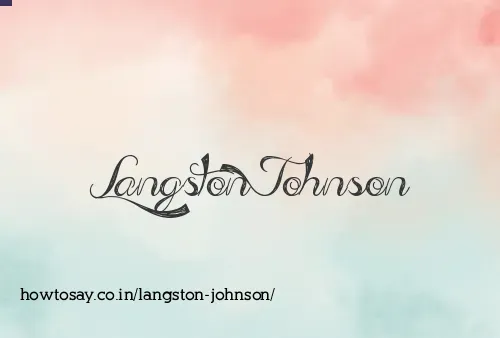 Langston Johnson