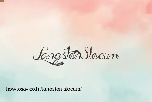 Langston Slocum