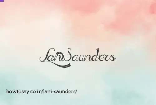 Lani Saunders