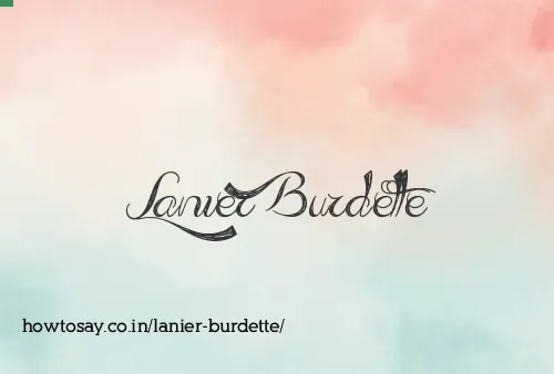 Lanier Burdette