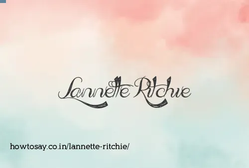 Lannette Ritchie