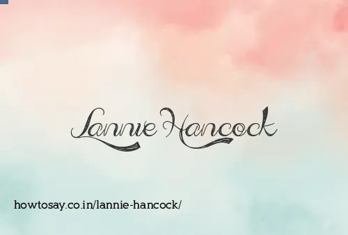 Lannie Hancock