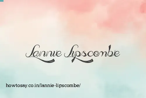 Lannie Lipscombe