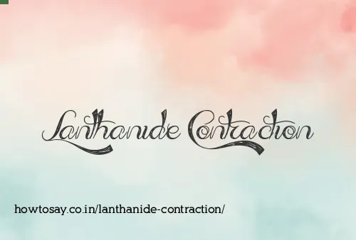 Lanthanide Contraction