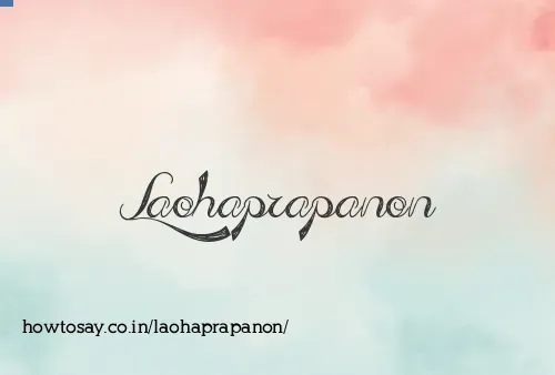Laohaprapanon