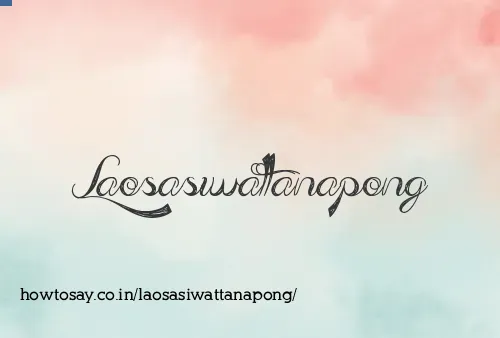 Laosasiwattanapong