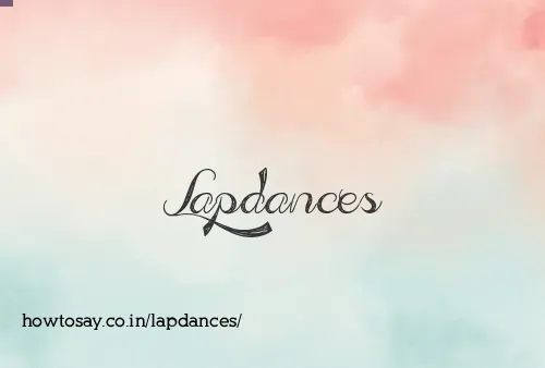 Lapdances