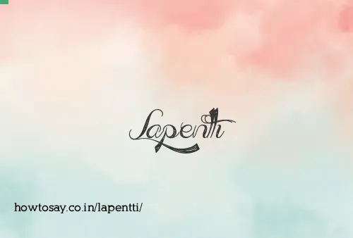 Lapentti