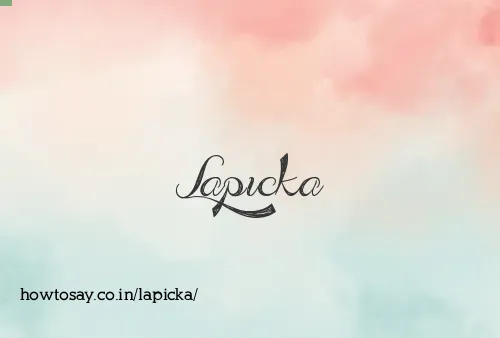 Lapicka