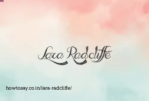 Lara Radcliffe