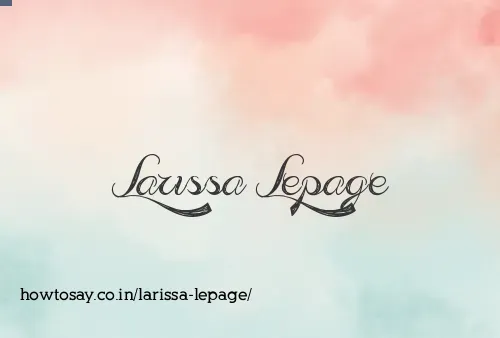 Larissa Lepage