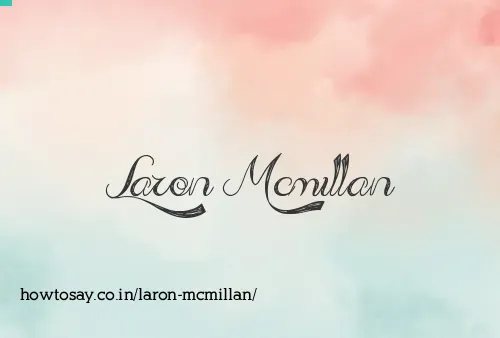 Laron Mcmillan