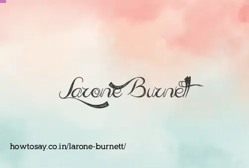 Larone Burnett