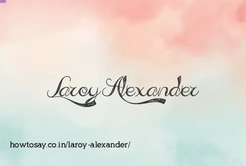 Laroy Alexander
