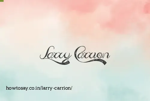 Larry Carrion