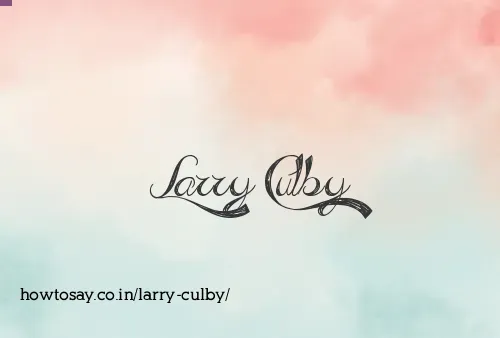Larry Culby