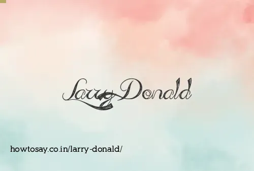 Larry Donald