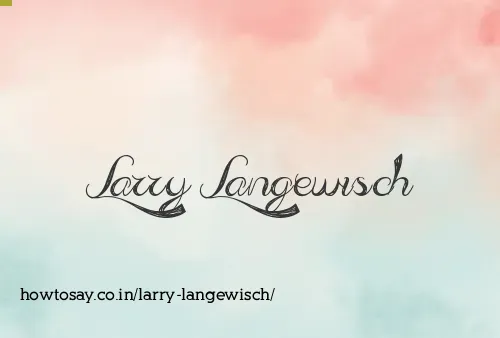 Larry Langewisch