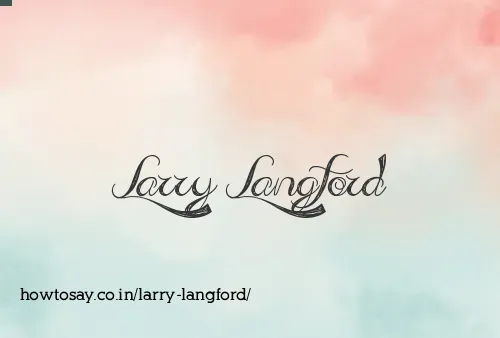 Larry Langford