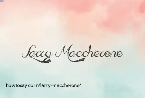 Larry Maccherone
