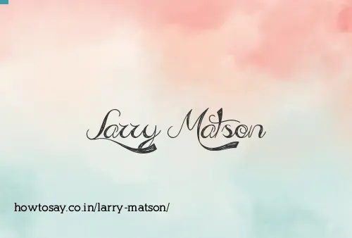 Larry Matson
