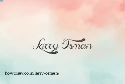 Larry Osman