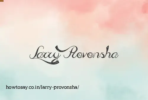 Larry Provonsha