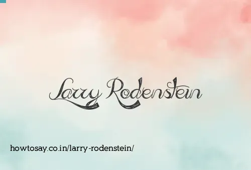 Larry Rodenstein