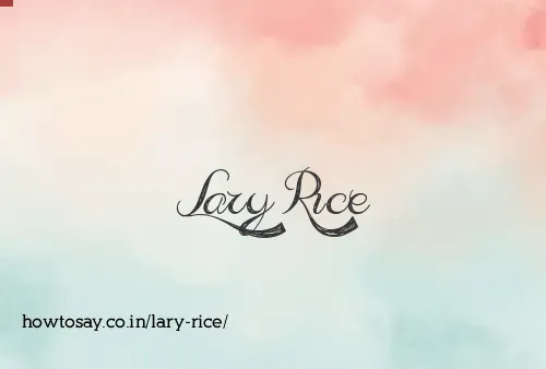 Lary Rice