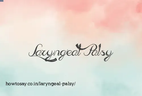 Laryngeal Palsy