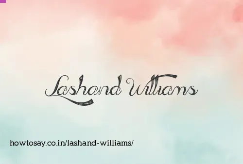 Lashand Williams